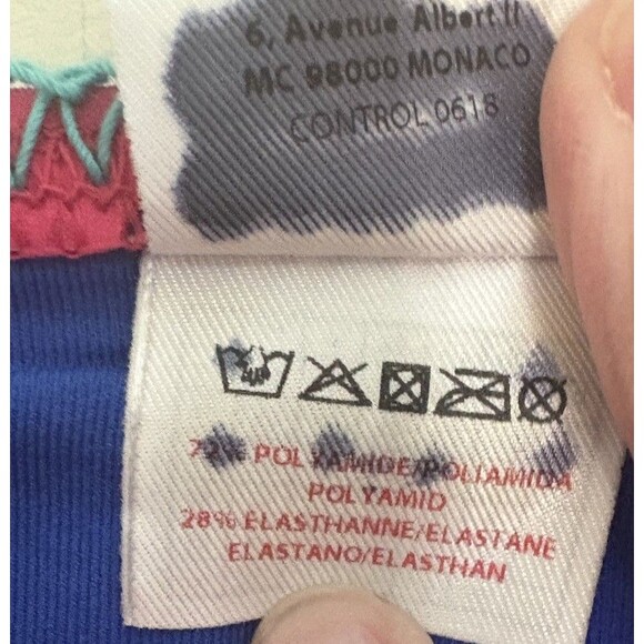 Banana Moon Side Hipster Bikini Bottom FR 44 US XL/XXL Blue NEW Colorful - Picture 6 of 6